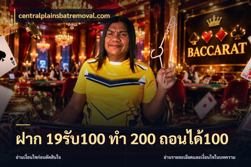 ฝาก 19รับ100 ทำ 200 ถอนได้100 centralplainsbatremoval.com จุดเด่นของเครดิตที่คนชอบเกมอยากรู้