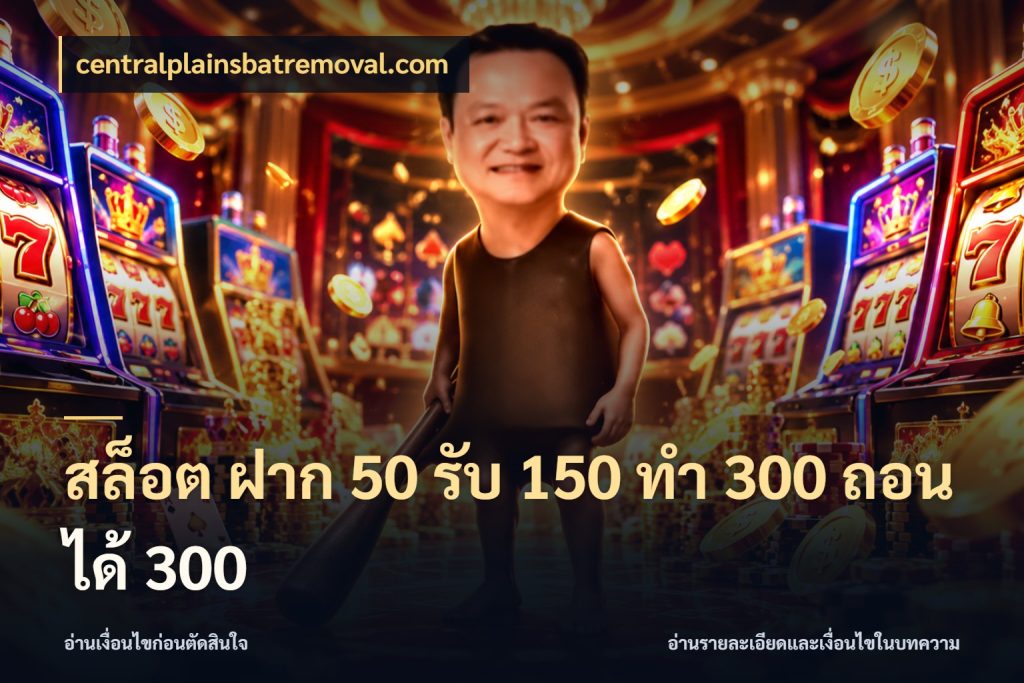 สล็อต ฝาก 50 รับ 150 ทํา 300 ถอนได้ 300 จับประเด็นยอดรับก่อนเลือกความสนุก ในมุม centralplainsbatremoval.com