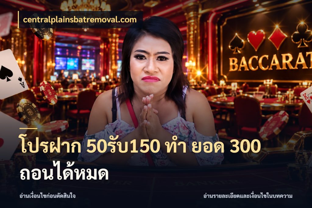 โปรฝาก 50รับ150 ทํา ยอด 300 ถอนได้หมด จับคู่โบนัสกับสไตล์เกมที่ชอบ กับ centralplainsbatremoval.com