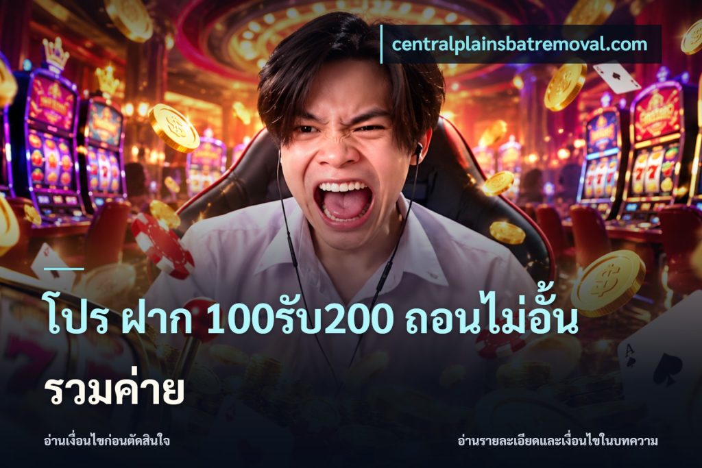 โปร ฝาก 100รับ200 ถอนไม่อั้น รวมค่าย