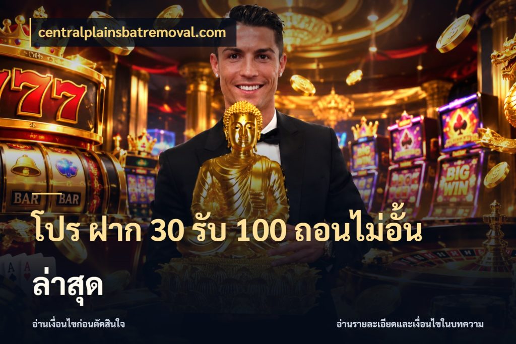 โปร ฝาก 30 รับ 100 ถอนไม่อั้น ล่าสุด โปรยอดรับที่สายเกมสนใจ ในมุม centralplainsbatremoval.com