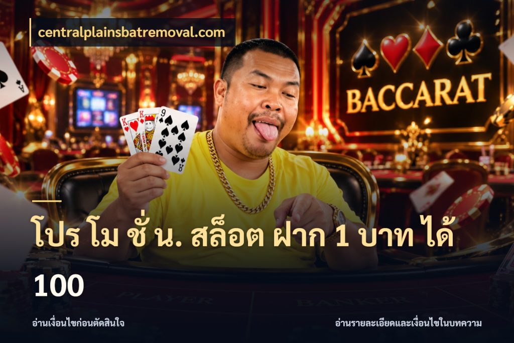 โปร โม ชั่ น. สล็อต ฝาก 1 บาท ได้ 100 จุดเด่นของเครดิตที่คนชอบเกมอยากรู้ ในมุม centralplainsbatremoval.com