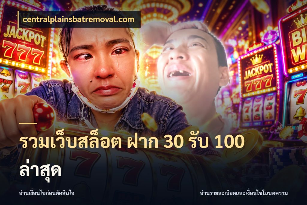 รวมเว็บสล็อต ฝาก 30 รับ 100 ล่าสุด จับคู่โบนัสกับสไตล์เกมที่ชอบ กับ centralplainsbatremoval.com