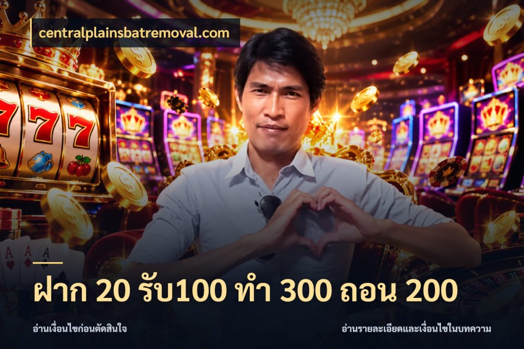 ฝาก 20 รับ100 ทํา 300 ถอน 200 รูปแบบโบนัสกับสิทธิ์ของสายเกม กับ centralplainsbatremoval.com