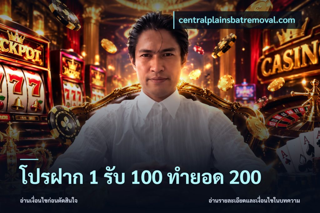 โปรฝาก 1 รับ 100 ทำยอด 200