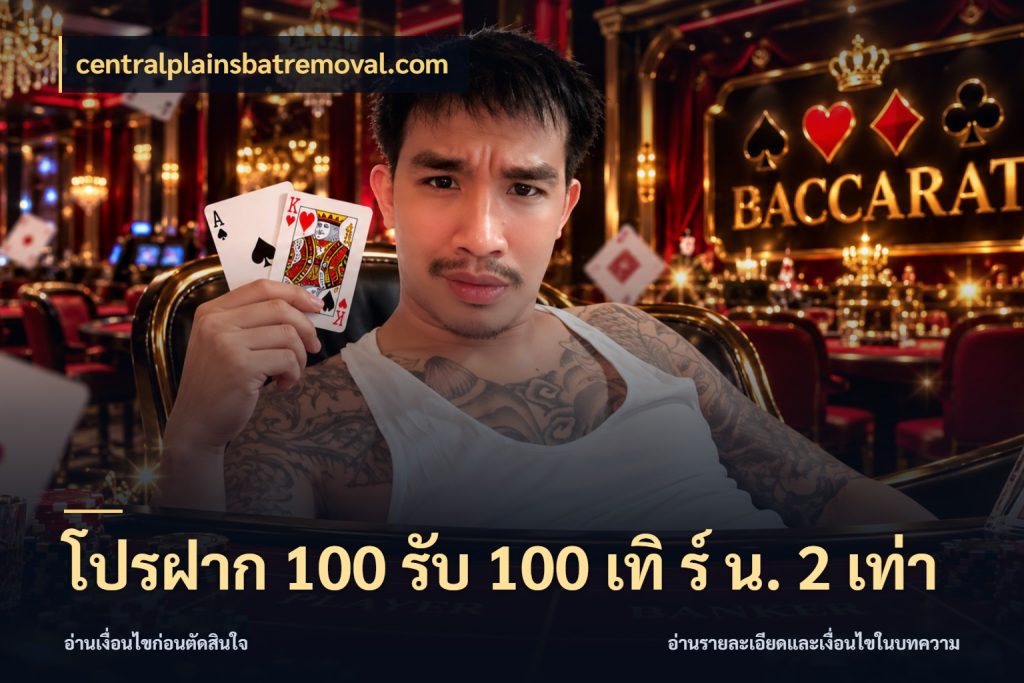 โปรฝาก 100 รับ 100 เทิ ร์ น. 2 เท่า รูปแบบโบนัสกับสิทธิ์ของสายเกม กับ centralplainsbatremoval.com