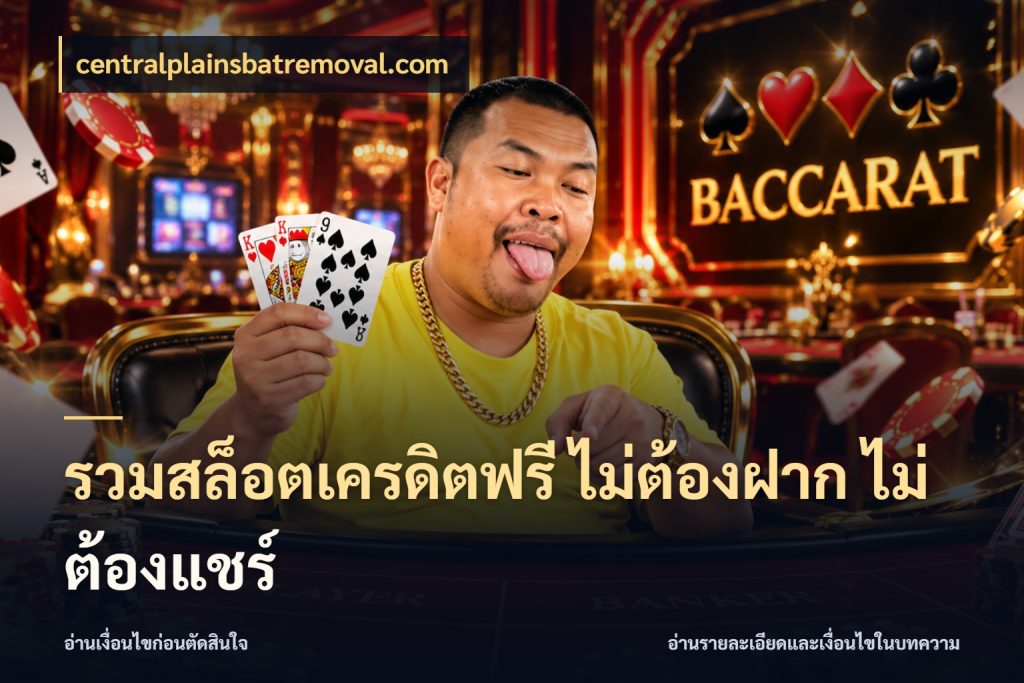 รวมสล็อตเครดิตฟรี ไม่ต้องฝาก ไม่ต้องแชร์ เลือกสไตล์ความสนุกจากรูปแบบเครดิต ในมุม centralplainsbatremoval.com