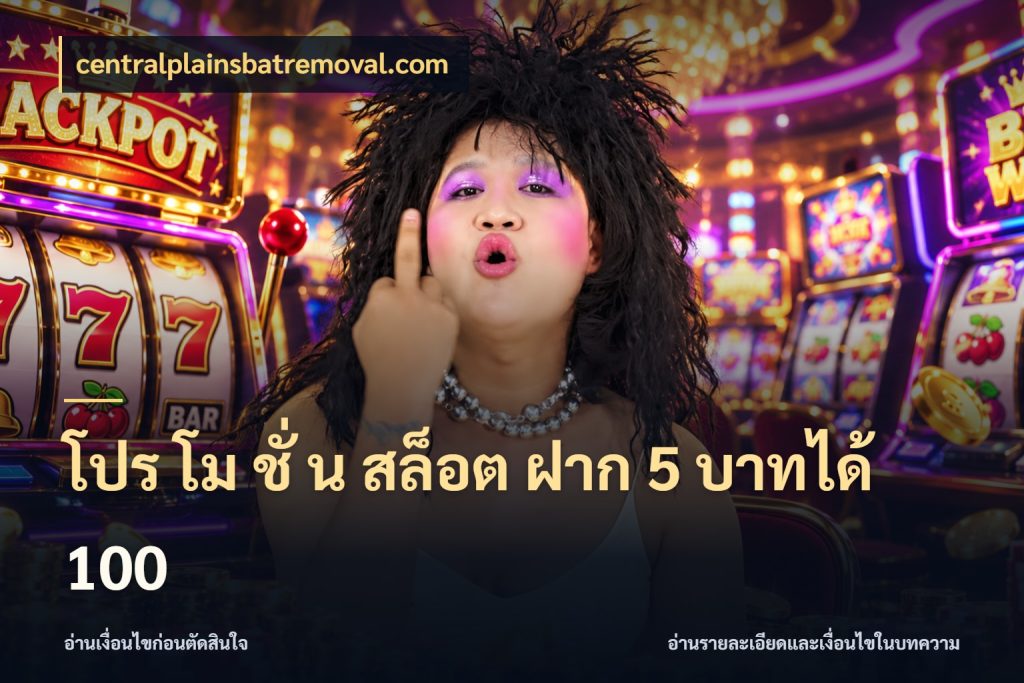 โปร โม ชั่ น สล็อต ฝาก 5 บาทได้ 100 รูปแบบโบนัสกับสิทธิ์ของสายเกม กับ centralplainsbatremoval.com