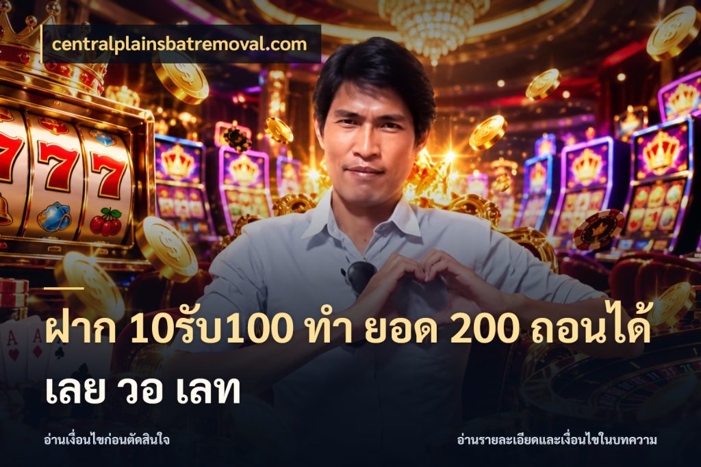 ฝาก 10รับ100 ทํา ยอด 200 ถอนได้เลย วอ เลท centralplainsbatremoval.com จับประเด็นยอดรับก่อนเลือกความสนุก