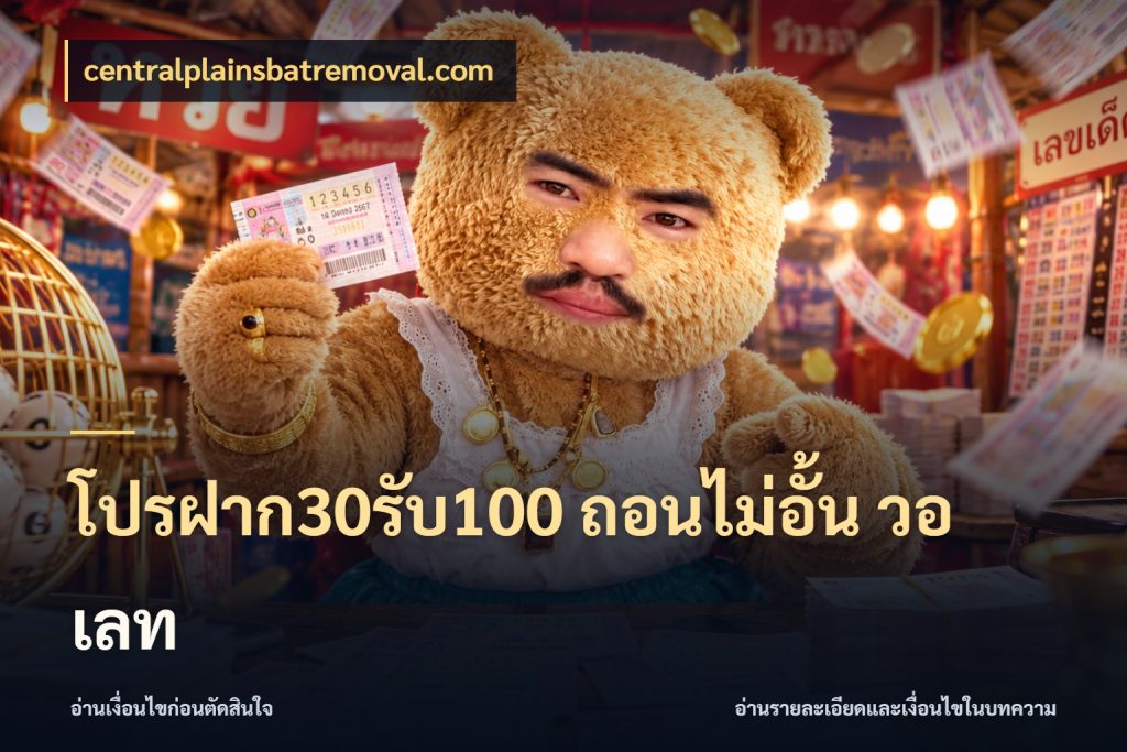 โปรฝาก30รับ100 ถอนไม่อั้น วอ เลท รูปแบบโบนัสกับสิทธิ์ของสายเกม สไตล์ centralplainsbatremoval.com