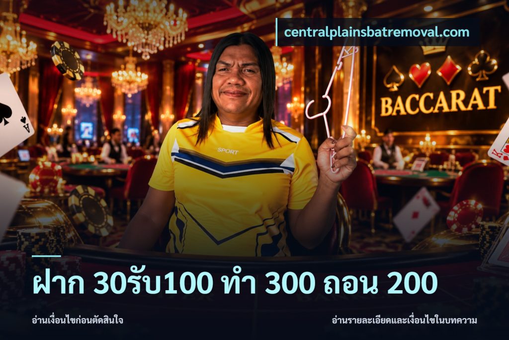 ฝาก 30รับ100 ทํา 300 ถอน 200