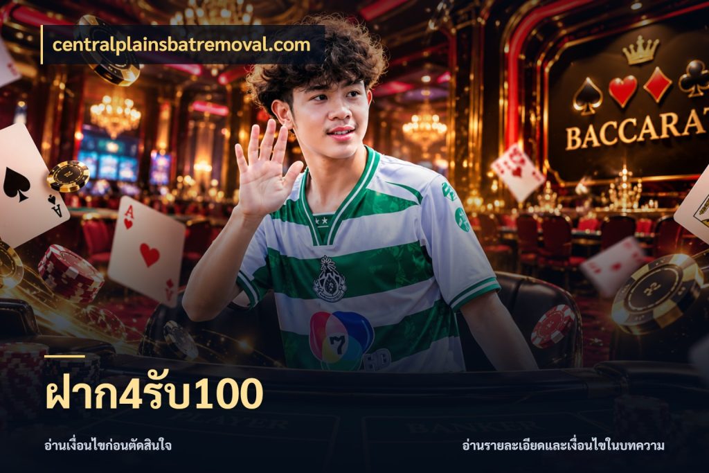 ฝาก4รับ100 centralplainsbatremoval.com ยอดฝากและยอดรับในมุมของคนชอบลุ้น