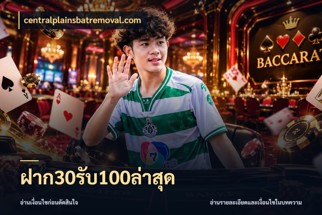 ฝาก30รับ100ล่าสุด centralplainsbatremoval.com เปิดมุมโปรให้เข้ากับเกมแนวโปรด