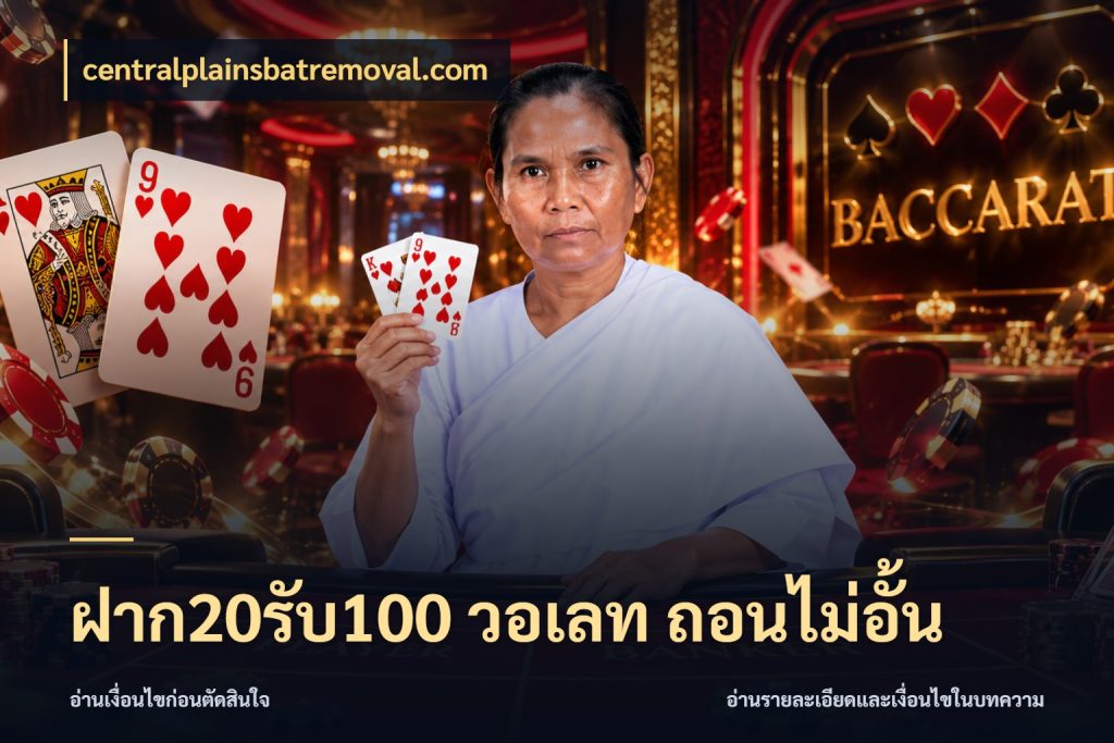 ฝาก20รับ100 วอเลท ถอนไม่อั้น โปรกับเกมที่ชอบเลือกให้ตรงสไตล์ ในมุม centralplainsbatremoval.com