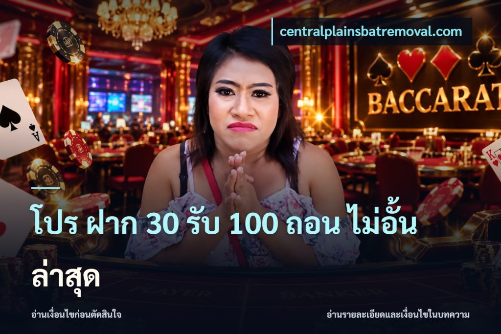 โปร ฝาก 30 รับ 100 ถอน ไม่อั้น ล่าสุด