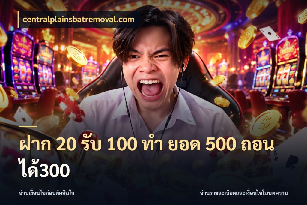 ฝาก 20 รับ 100 ทํา ยอด 500 ถอนได้300 centralplainsbatremoval.com จุดเด่นของเครดิตที่คนชอบเกมอยากรู้