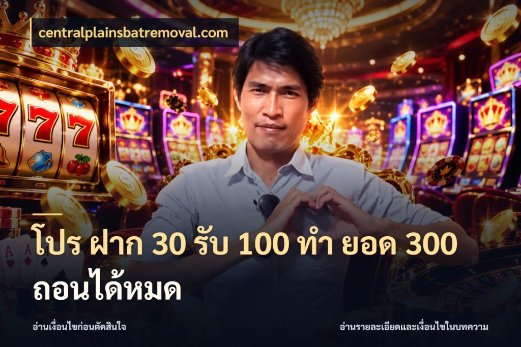 โปร ฝาก 30 รับ 100 ทํา ยอด 300 ถอนได้หมด สนุกกับตัวเลือกโปรในสไตล์ของคุณ สไตล์ centralplainsbatremoval.com